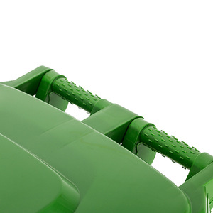 Contenedor de Basura para Exteriores de 240L, Rectangular, de Plástico, Color Verde, con Ruedas y Tapa, de Accionamiento con Pedal, para Uso en Exteriores - Product Image 1