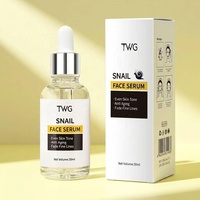Sérum pour le visage à l'escargot TWG Private Lable 30 ml, réduit les ridules, lisse la peau, anti-dessèchement, anti-âge, pour femmes, sérum à l'escargot
