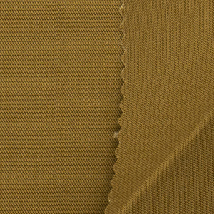 Tissu sergé fin en mélange modal non extensible, couleur kaki, 32 fils, en stock, vente en gros pour uniformes - Product Image 6