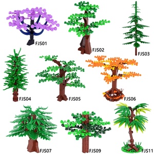 MOC Creative DIY Green Tree <strong>Bird</strong> Plant Scene Decoration Ornaments Children's Small Particle Assembly Building Block Toys <strong>Bricks</strong> - Product Image 6