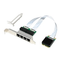 Carte réseau serveur Gigabit Ethernet interne à quatre ports WINTEK Mini PCIe I350A