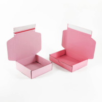 Boîtes personnalisées avec logo pliable tissu stockage déchirure bande Kraft ondulé expédition boîte d'emballage vêtements