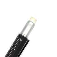 Crayon mécanique en métal de haute qualité avec gomme pour le dessin, cadeau pour ingénieur