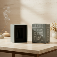 Coffret d'aromathérapie haut de gamme personnalisé avec logo, emballage cadeau de luxe en deux parties (couvercle et base) avec dorure à chaud et doublure intérieure