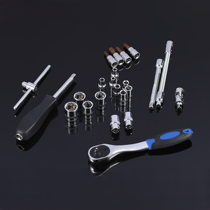 Jeu de douilles chromées de 46 pièces avec clé à cliquet à 72 dents, boîte à outils combinée, ensemble d'outils à double usage pour la réparation automobile 7 - Product Image 5