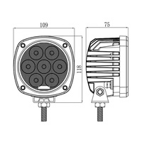 Meilleur R10 approuvé 9-32 volts Led tracteur lumière 35W 4 pouces carré Flood Led tracteur agricole lampe de travail pour John Deere