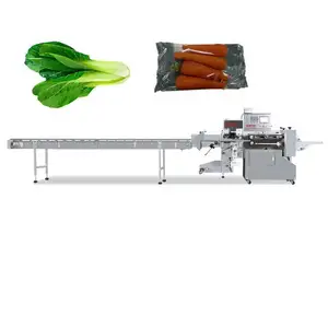 Mesin pengemasan Bostar pabrikan harga pabrik mesin Pak aliran otomatis standar untuk sayuran dengan Ce