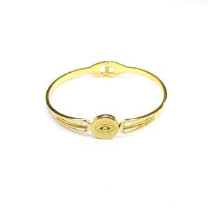 Fashion <b>Bangle</b> 316L Stainless Steel PVD Gold Plating Resistant Sustainable Jewelry <b>for</b> Women <b>Men</b> Gift Accessory - Product Image 2
