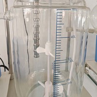 Réacteur en verre chimique avec broyeur ultrasonique, équipement de recherche pour la fabrication de réacteurs en verre pilotes