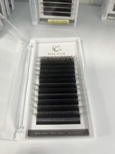 Grand Plateau 16 Rangées 3D Fée Trèfle Cils Moelleux Moyen <span class=keywords><strong>Sandwich</strong></span> Double Cheveux Pointu Plat Greffé Cils - Product Image 4