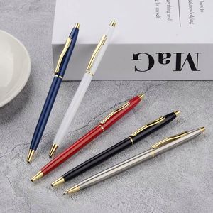 Custom Customized Logo Metal Ballpoint <b>Pen</b>-<b>Multi</b>-<b>Colored</b> Ink Small Size for Student Use Hotel Advertising Business Promotional - Product Image 1