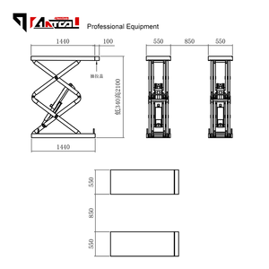 Sollevatore a Forbice Idraulico AnTool FUL-30 da 3000kg per Auto Sportive - Sollevatore a Forbice a Livello Terra - Product Image 3