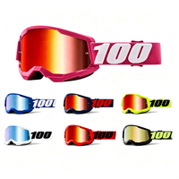 Lunettes de moto avec verres colorés anti-rayures, pour motocross, dirt bike, course tout-terrain, ski, avec logo personnalisé, lunettes de protection MX