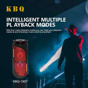 Karaoke portátil Altavoz Bluetooth profesional con pantalla de tubo digital Radio de música baja para fiesta en casa KTV - Product Image 5