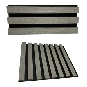 Chi Phí Hiệu Quả Trực Tiếp Nhà Máy Cách Âm Tấm Gỗ Slat Polyester Sợi Acoustic Akupanel