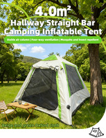 Tente gonflable pliable quatre saisons imperméable la plus vendue en gros avec auvent - Ensemble de camping complet