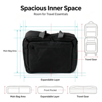FACEYES Nouveau sac de rangement intérieur pour bagages, sac de voyage, ensemble de remplacement pour moto Can-Am Canyon XT Redrock 2025, en tissu Oxford