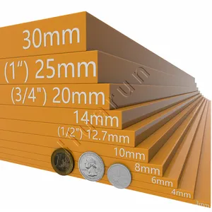 Custom Thickness Anti-UV 6mm 8mm 12.7mm 15mm 25.4mm 19mm Thick Layers Colorcore Dual Color HDPE Plastic Sheet