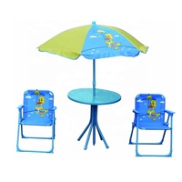 Chaise pliante en acier pour enfants, avec parasol et table, mobilier d'extérieur moderne et léger pour hôtel, jardin, plage, camping