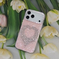 Funda Antigolpes para Teléfono Móvil iPhone X 11 12 13 14 15 16 17 Pro Max, Fundas con Diamantes para Samsung A16 A06 S26 Ultra