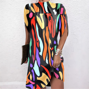Nuevo Vestido Holgado <span class=keywords><strong>de</strong></span> Moda para Mujer con Mangas Murciélago - Product Image 1