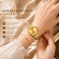 MRALEN KELLER M-1923 Nouvelle Montre Tendance Unisexe de Marque, Simple, en Acier Inoxydable avec Bracelet Maille Milanaise, Étanche, à Quartz, pour Couple, Idéale pour les Loisirs