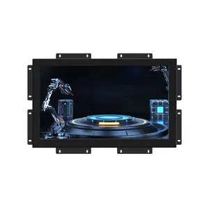 Metal Casing 17 Inches Industrial Capacitive Resistance (4-point ) Touch Monitor With Dvi Vga