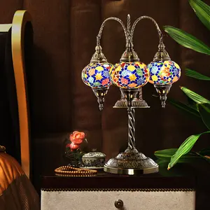 EVERSHINING 2022 handicraft night lamp Turkish Moroccan Handmade Mosaic glassTable Desk