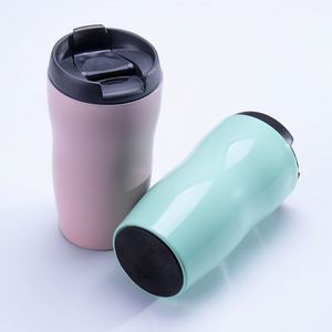 250 Ml Hot Selling <b>Double</b> <b>Wall</b> Thermal <b>Mug</b> Stainless Steel Tumbler Water Bottle Custom Logo Pea Shape With Lid - Product Image 1