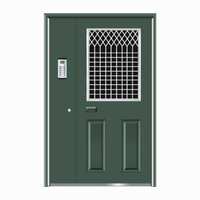 Puertas Tubulares de Hierro Fundido para Casas, Balaustradas de Chapa Galvanizada con Superficie de Zinc, Valla de Seguridad