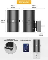 Lampe de nuit moderne à détecteur de mouvement ZHILAI Mini 2700K blanc chaud, à brancher, à intensité variable, LED, pour salle de bain, cuisine