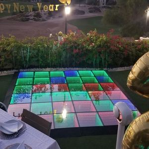Homei Tanzflächen-Beleuchtung über Teppich für DJ Nachtclub Tanzparty LED 3D Spiegel Sternenhimmel Tanzfläche - Product Image 4