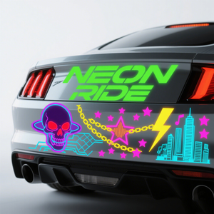 Pegamento altamente reflectante para parachoques, pegatina reflectante para coche para mejora del logotipo del cuerpo del coche - Product Image 5