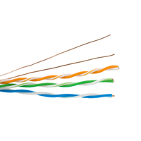 Se trata de 4 pares de cables de red LAN de 305 m para interior, suministro de cable de red de 26awg UTP CAT5e CAT5