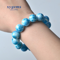 Perles de Larimar naturelles bleues de haute qualité, Kralen, sphères polies, cabochon rond, 4 mm, prix des pierres de Larimar provenant de pierres précieuses minérales