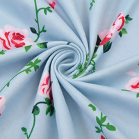 Housses de canapé et de chaise extensibles en tissu tricoté Spandex/Polyester Soie de Lait, respirantes, légères, résistantes aux plis, à motif floral, directement de l'usine