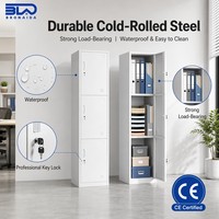 Armoire de rangement en acier pour bureau, école, gymnase, ignifuge, écologique, grande capacité, en métal, pour appartement