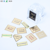 Étiquettes de parfum en aluminium personnalisées pour bouteilles de parfum