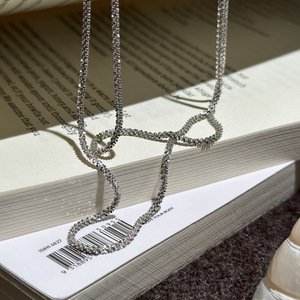 S925 Sterling <b>Silver</b> Colored Multi-Layer Circular Pendant Necklace Sweet Niche Design with Road Connecting Fashion Accessory - Product Image 5
