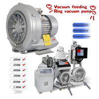 Différents types de ventilateurs à vide annulaires et souffleurs Roots sont utilisés pour le transport pneumatique de matériaux tels que le soja, le plastique et le riz.