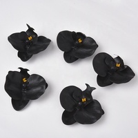 KEWEI-J793 8cm fleurs d'orchidées en soie artificielle pour mariage noël nouvel an Halloween Thanksgiving et décorations de remise des diplômes