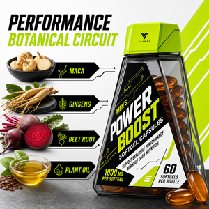 Complément Alimentaire Hommes Power Boost Softgel 1000mg 60 Gélules – Soutien Performance Explosive, Maintien de l'Énergie, Style de Vie Actif - Product Image 2