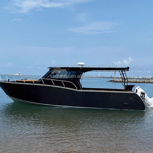 Bote de Pesca de Aleación de Aluminio Resistente, Bote Multifuncional con Cabina Central para Pesca y Recreación, Bote Pequeño de Aluminio para Pesca - Product Image 1