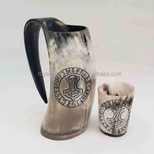 VIKING NATURAL CRAFTS Tasse courte en verre pour hôtels, décoration intérieure et fêtes - Product Image 1