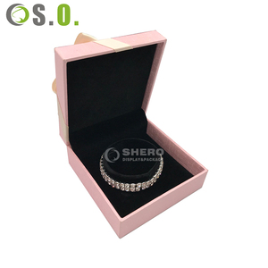 Factory Direct Pink Bow Tie Jewelry Box Imitation Leather <b>Paper</b> With Velvet Lining Customizable For Bulk Wholesale Orders - Product Image 5