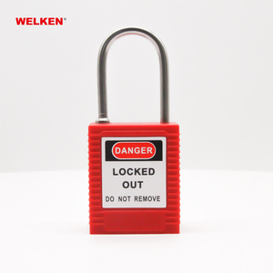Bền SS304 an ninh Ổ Khóa 3mm dia 38mm Nylon nhựa Ổ khóa an toàn khóa tagout ổ khóa sản xuất - Product Image 2