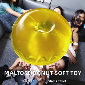 Jouet souple en forme de beignet de maltose, petit jouet anti-stress en forme de Y à presser au doigt, en TPE personnalisé, unisexe, à partir de 14 ans - Product Image 2
