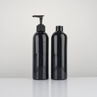 Flacon pulvérisateur rond rechargeable en PET de 350 ml avec pompe pulvérisatrice pour les cheveux, le corps, le visage, emballage cosmétique