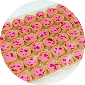 Guscio di Biscotto Croccante Ripieno di Cioccolato al Gusto di Fragola per Snack da Tè Pomeridiano OEM/ODM - Product Image 1