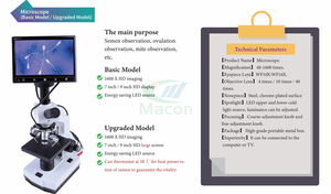 Kính Hiển Vi Tinh Dịch Thú Y Nhiệt Độ Màn Hình Lớn HD 9 Inch Bán Chạy Nhất MSM09 Để Quan Sát Tinh Dịch Và Sự Rụng Trứng Của Chó - Product Image 2